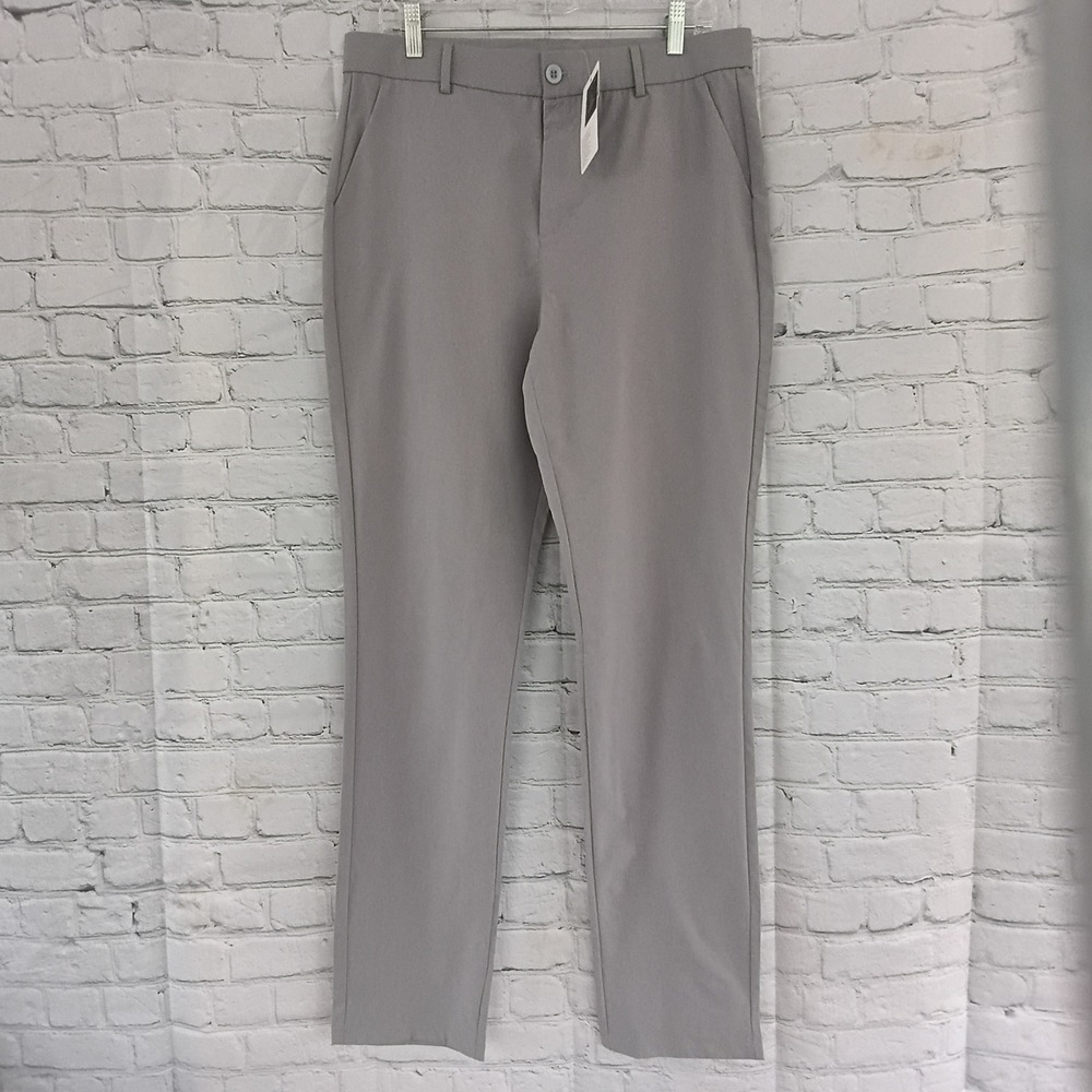 Gradual Mens Golf Pants Light Gray Performance Stretch Trousers Size 32x34 NEW